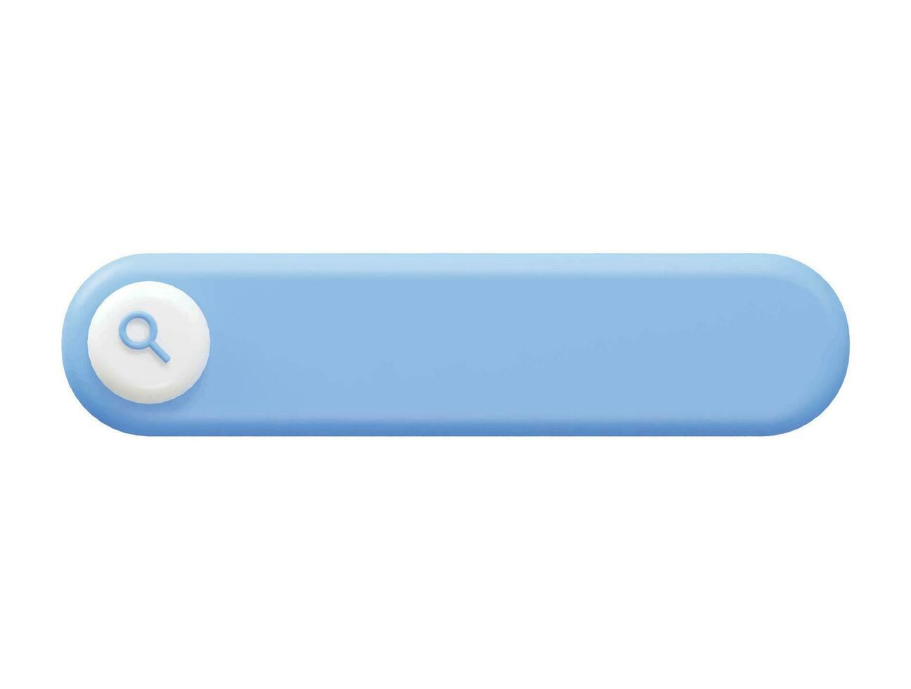 Search bar icon vector 3d rendering