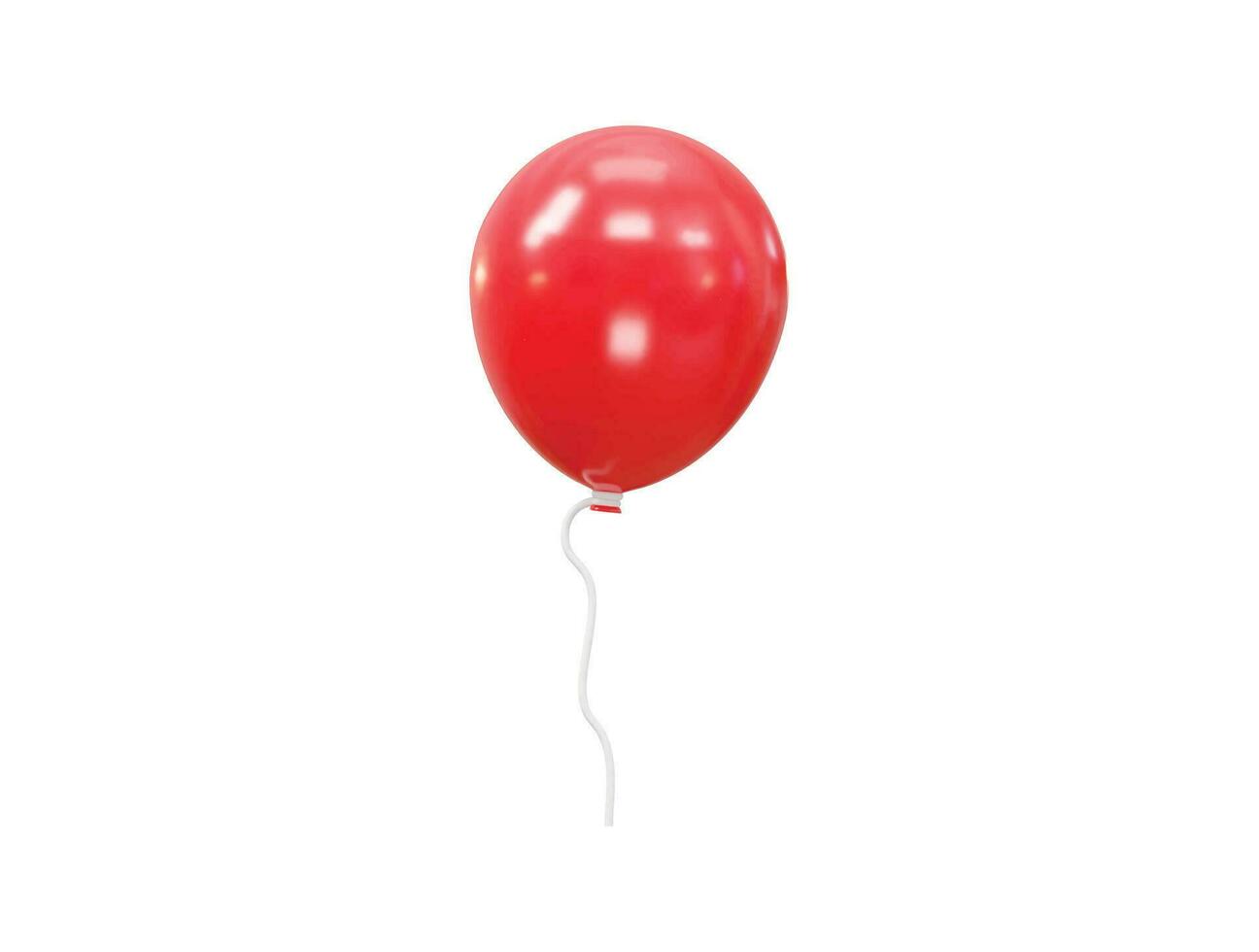 Balloon 3d rendering vector element