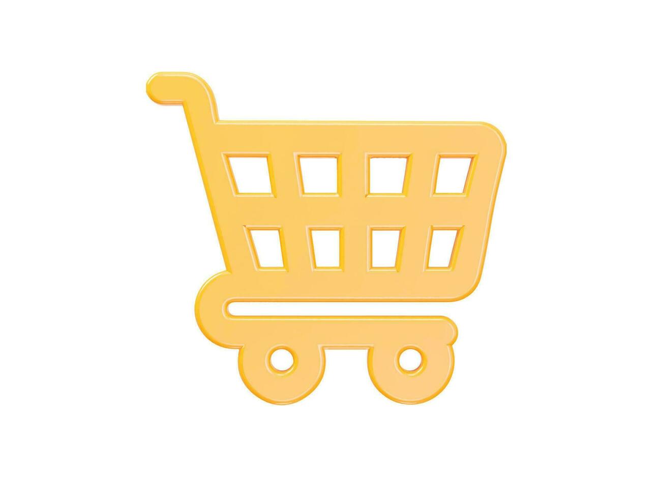Shopping icon 3d rendering vector illustration transparent