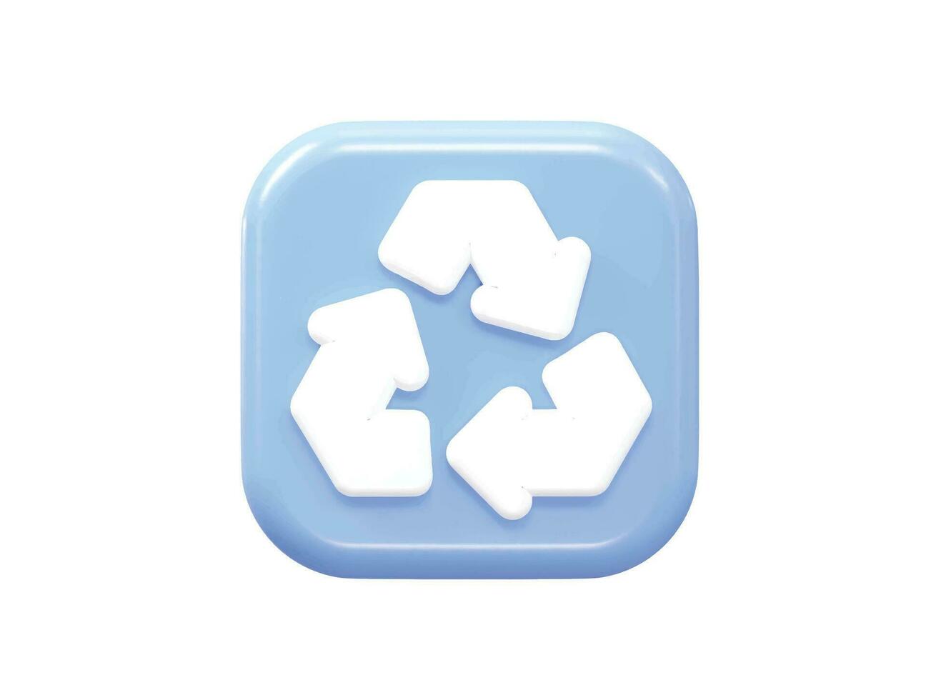 Recycle icon vector illustration transparent