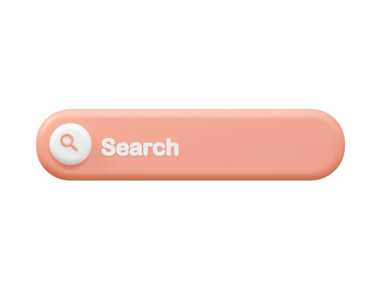 Search bar icon vector 3d rendering