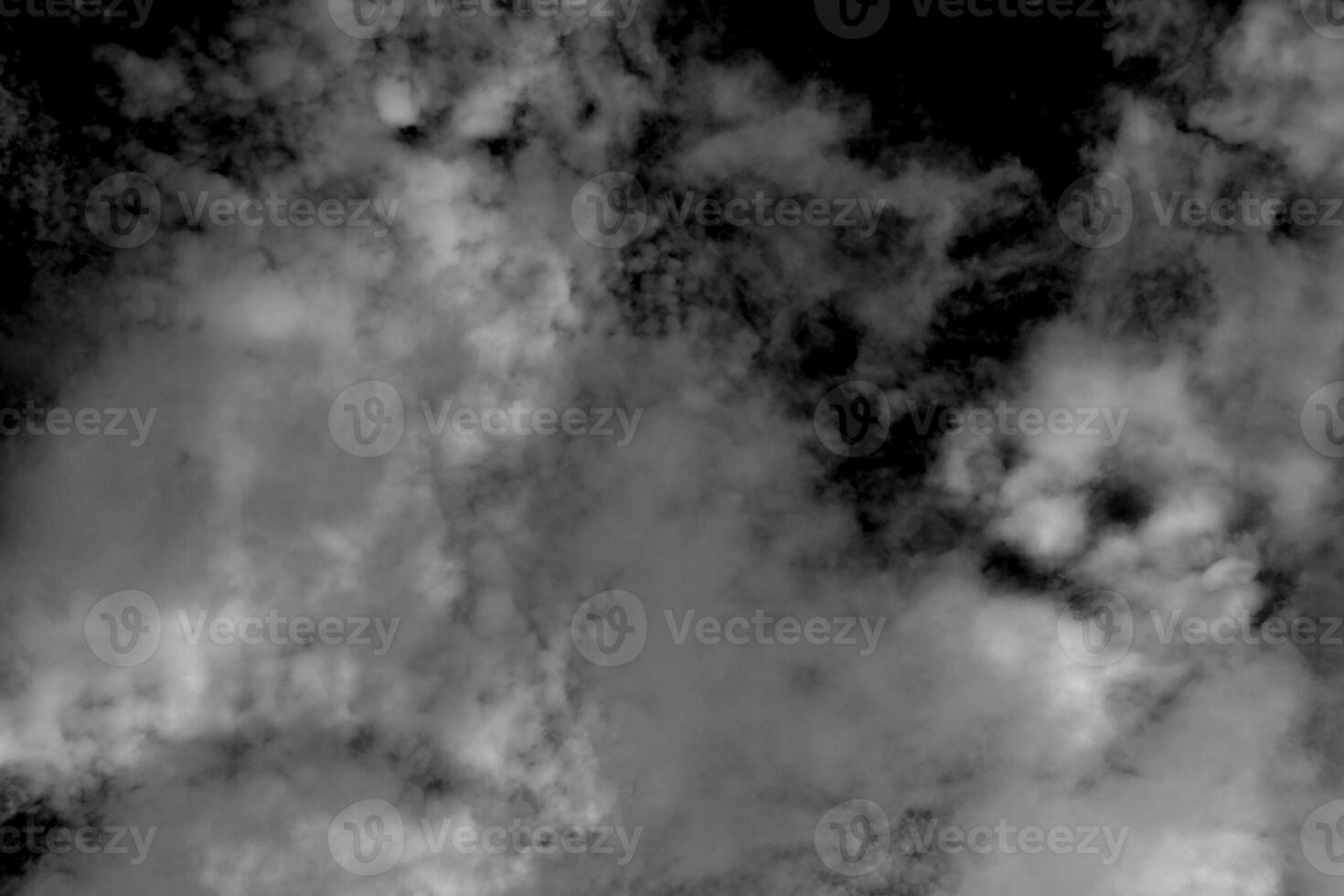 White cloud textured and sky isolated on black background photo