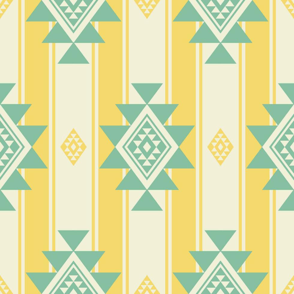 Southwest Navajo modern colorful stripes pattern. Southwest navajo geometric stripes seamless pattern. Ethnic geometric stripes pattern use for textile, carpet, cushion, quilt, wallpaper, etc. vector