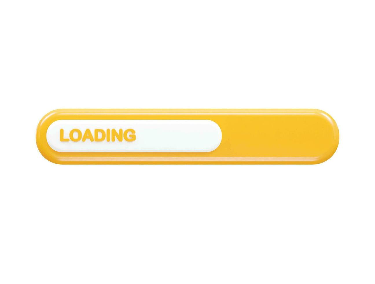 Loading 3d rendering icon vector illustration