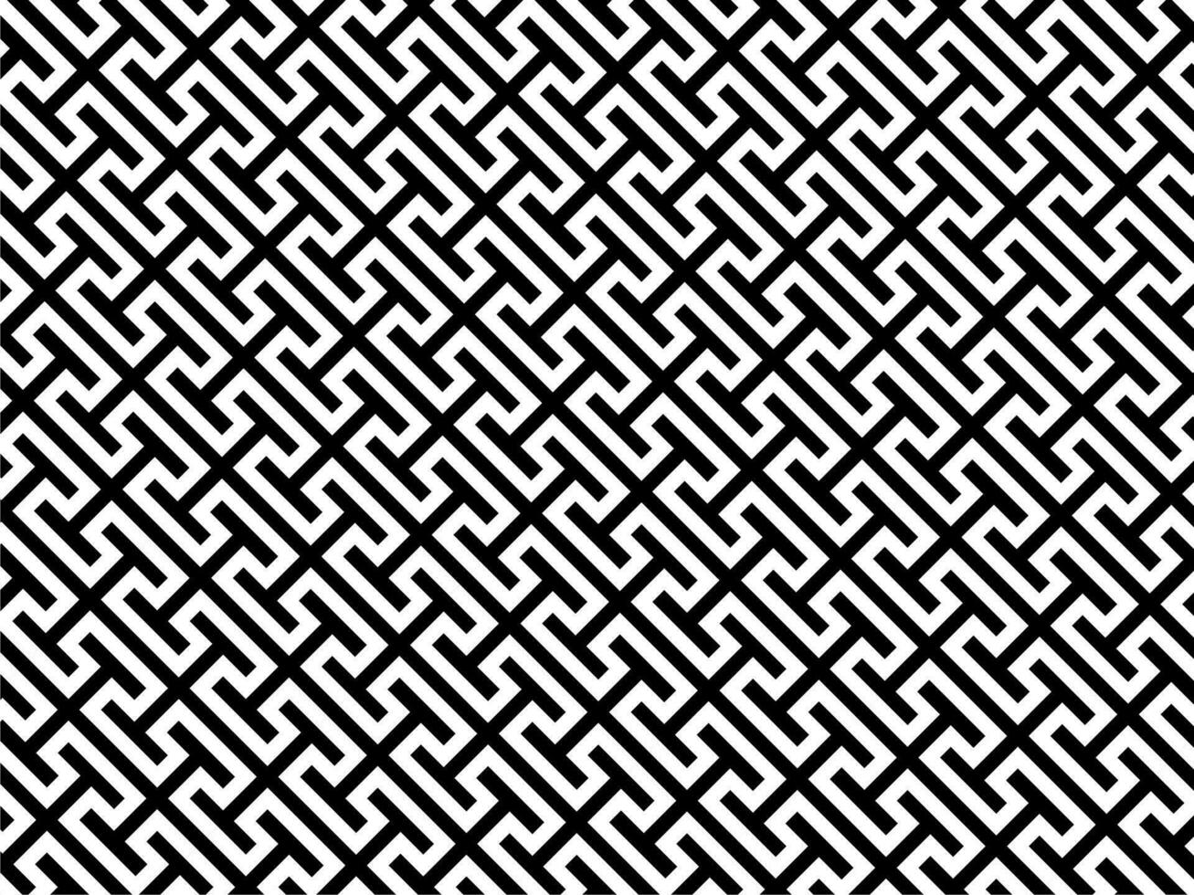 Stripes Motifs Pattern in Black White. Decoration for Interior, Exterior, Carpet, Textile, Garment, Cloth, Silk, Tile, Plastic, Paper, Wrapping, Wallpaper, Pillow, sofa, Background, Ect. Vector