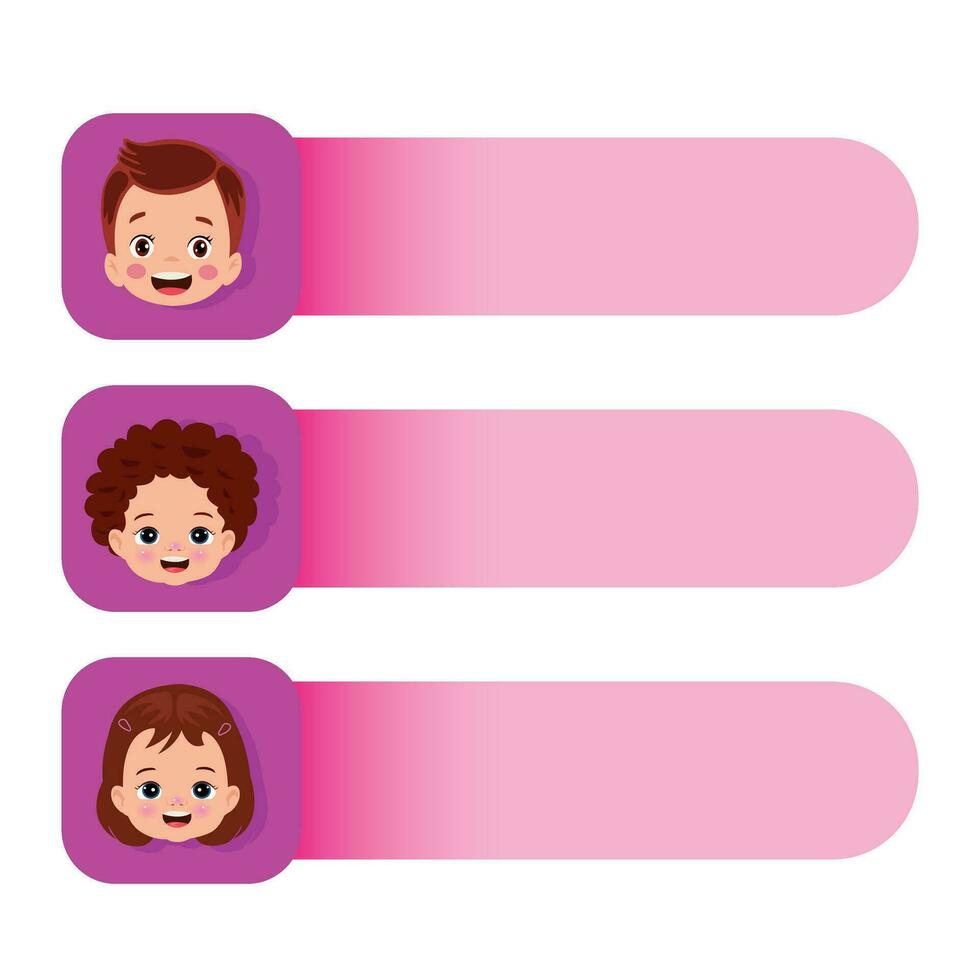 Name Tags For School Children vector