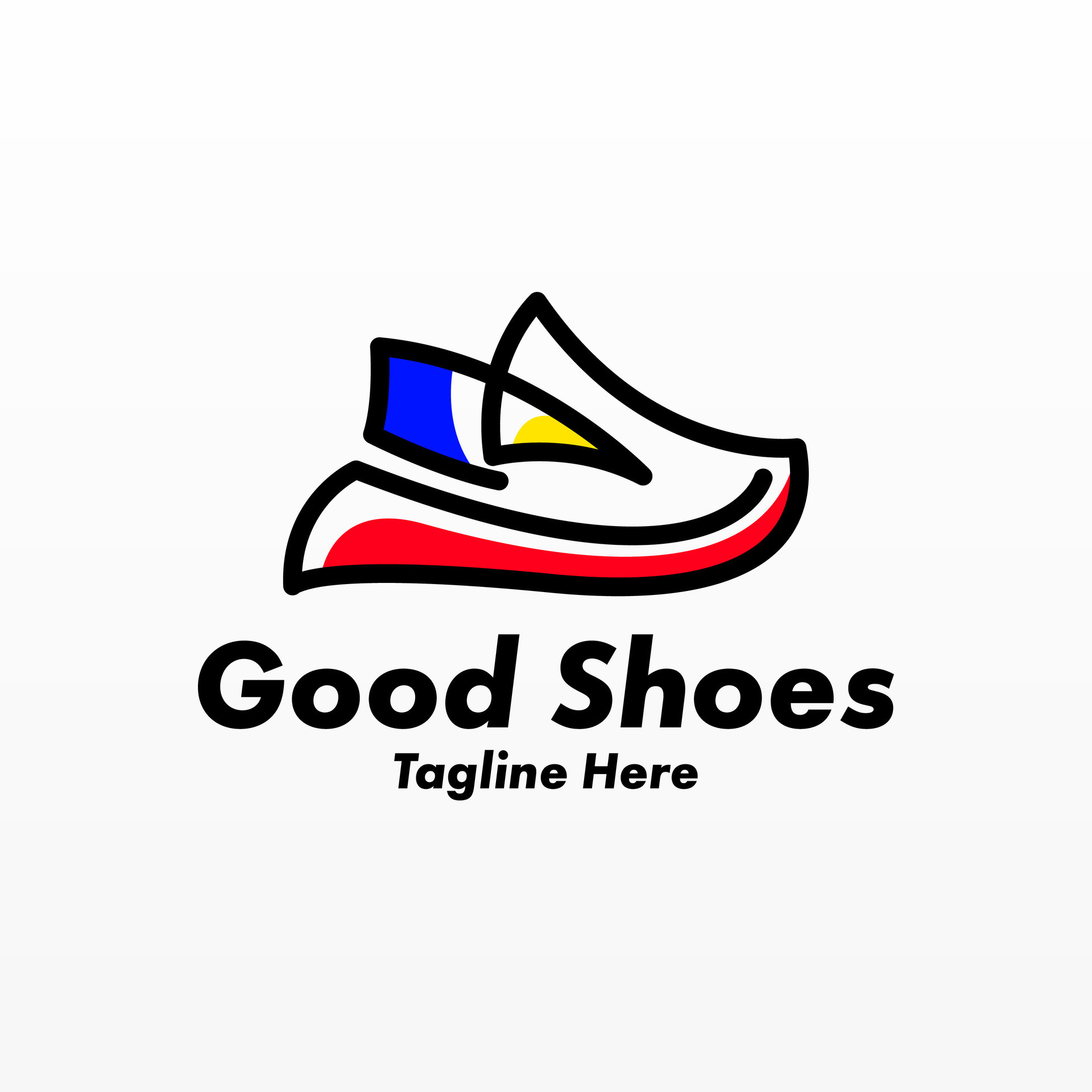 Shoes man fashion logo design 26967773 Vector Art at Vecteezy