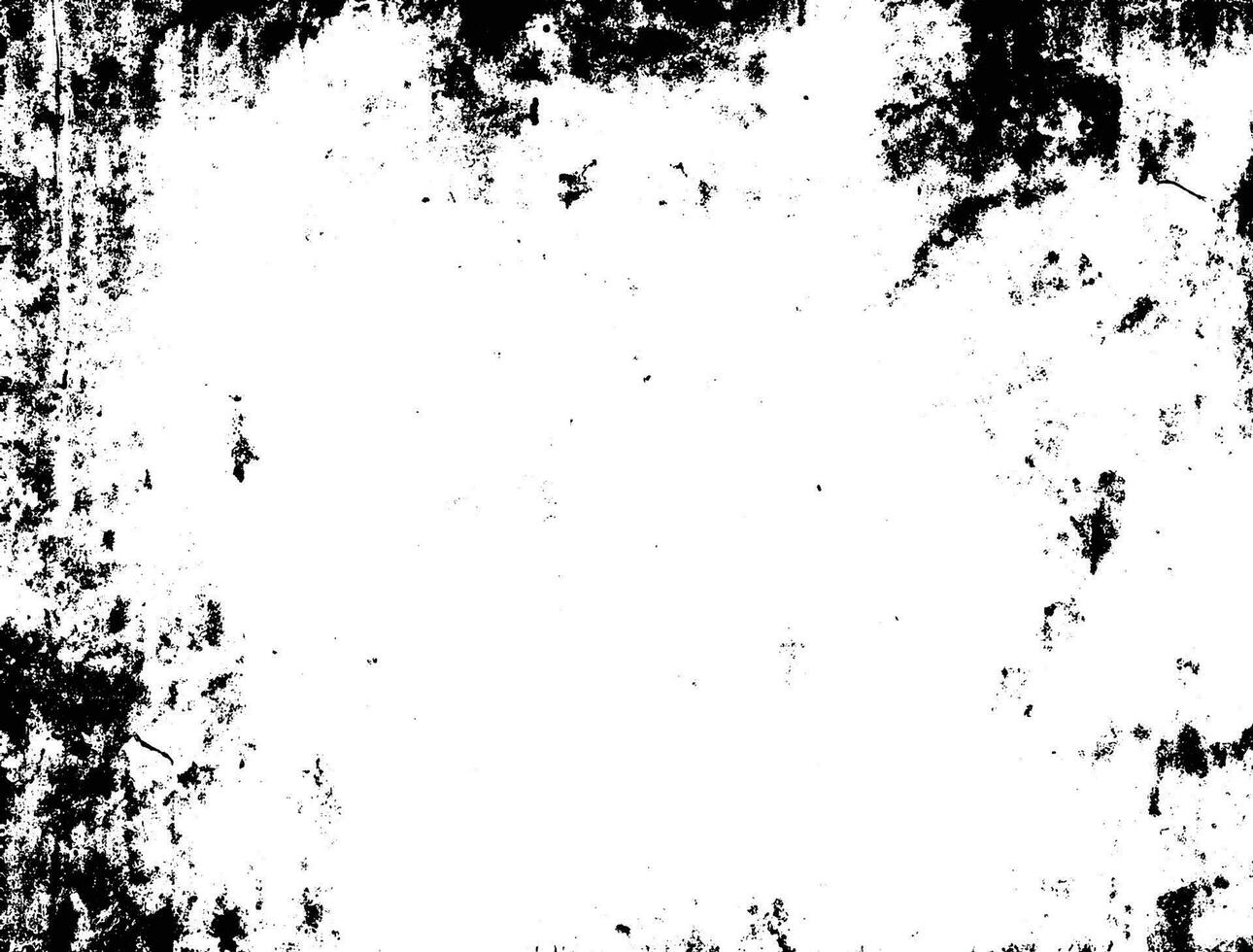 Black and white grunge urban texture vector with copy space. Abstract illustration surface dust and rough dirty wall background with empty template. Distress or dirt and grunge effect concept - vector