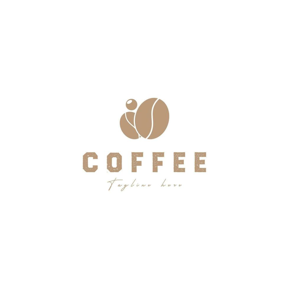 Coffee shop vintage vector logo. Hipster and retro style. Perfect for your business design.