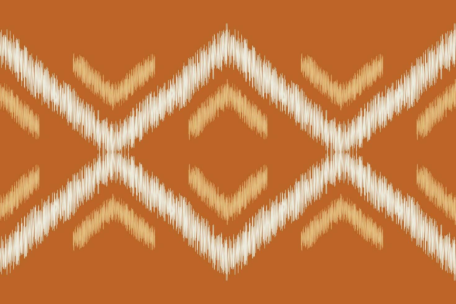 Ethnic Ikat fabric pattern geometric style.African Ikat embroidery brown Ethnic oriental pattern brown background. Abstract,vector,illustration.Texture,wallpaper,frame,decoration,carpet,motif. vector