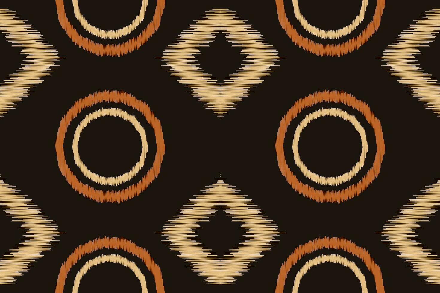 Ethnic Ikat fabric pattern geometric style.African Ikat embroidery brown Ethnic oriental pattern brown background. Abstract,vector,illustration.Texture,wallpaper,frame,decoration,carpet,motif. vector