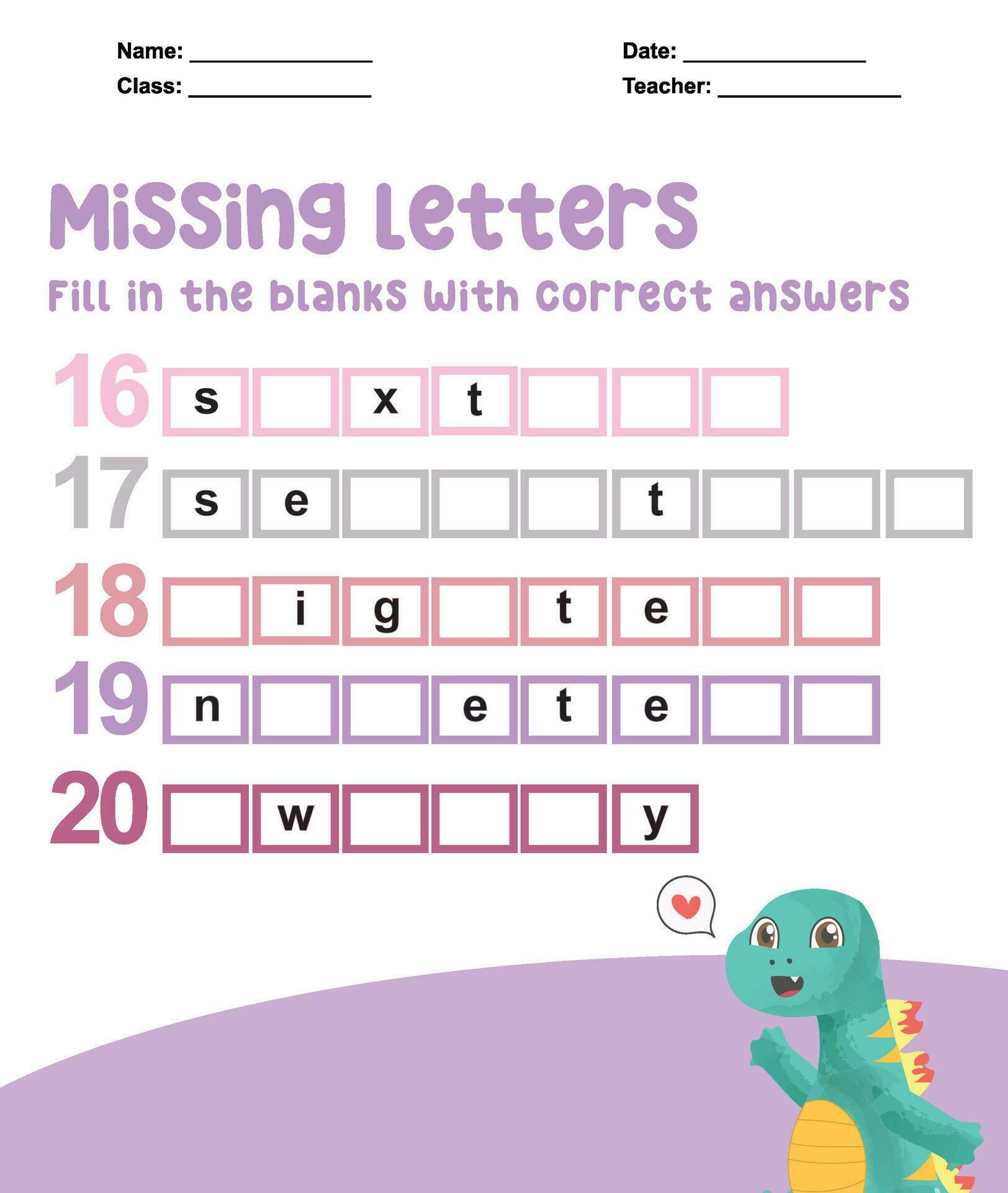 missing-letters-worksheet-complete-the-letters-for-number-in-english