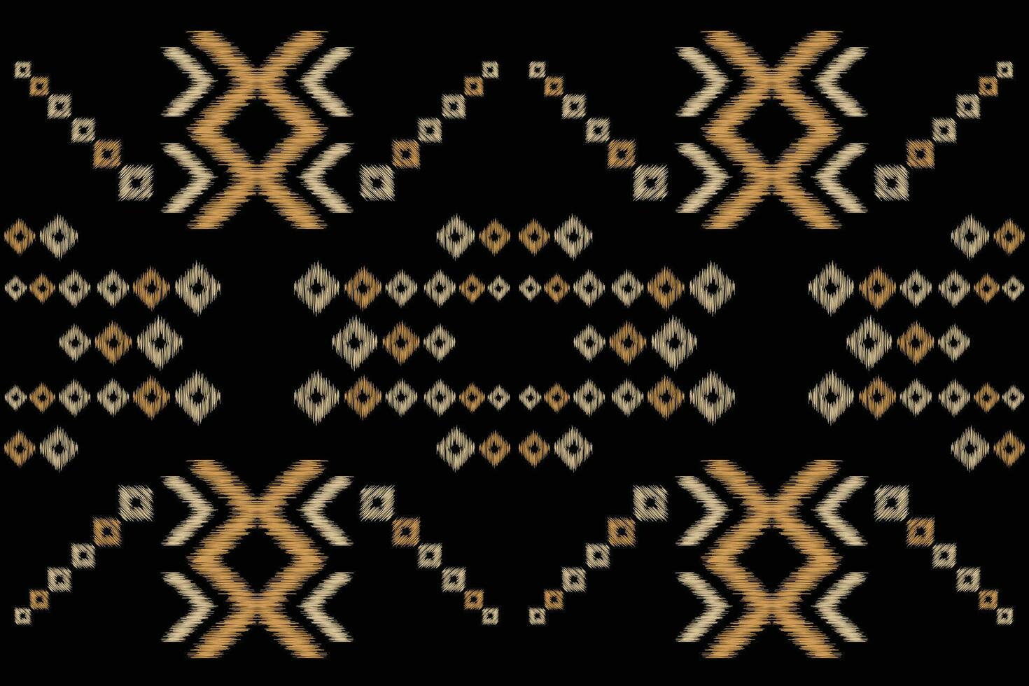 Ethnic Ikat fabric pattern geometric style.African Ikat embroidery Ethnic oriental pattern black background. Abstract,vector,illustration.Texture,clothing,frame,decoration,carpet,motif. vector