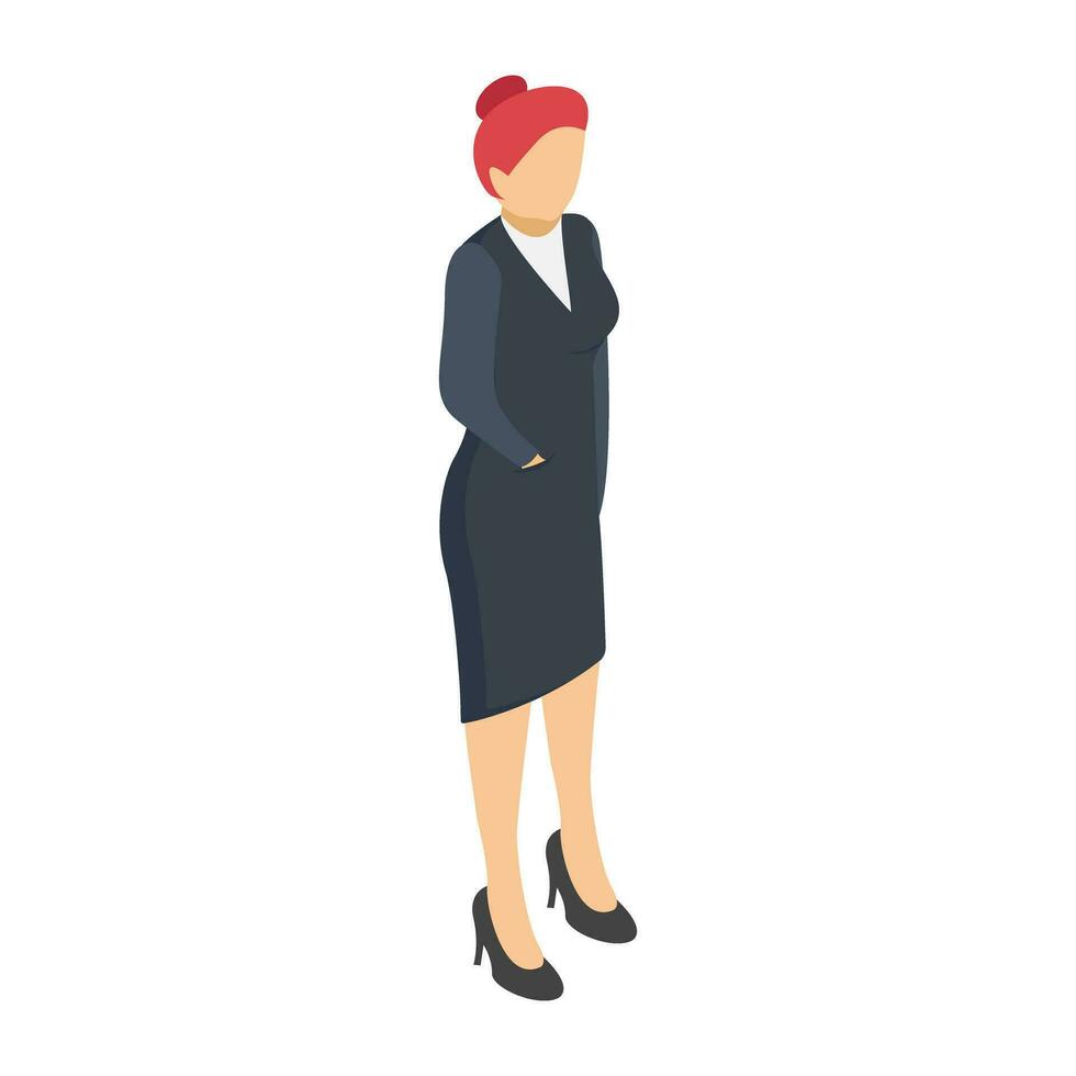 flat icon of person performing different task vector