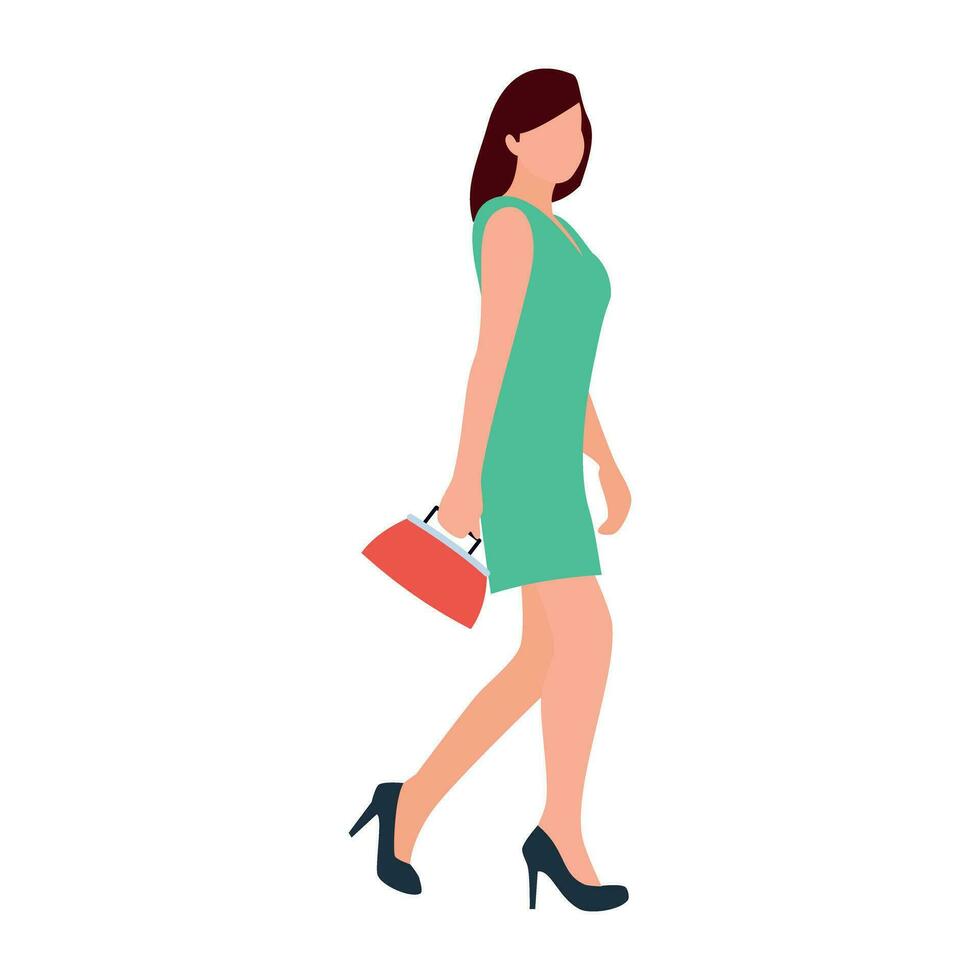 flat icon of person performing different task vector