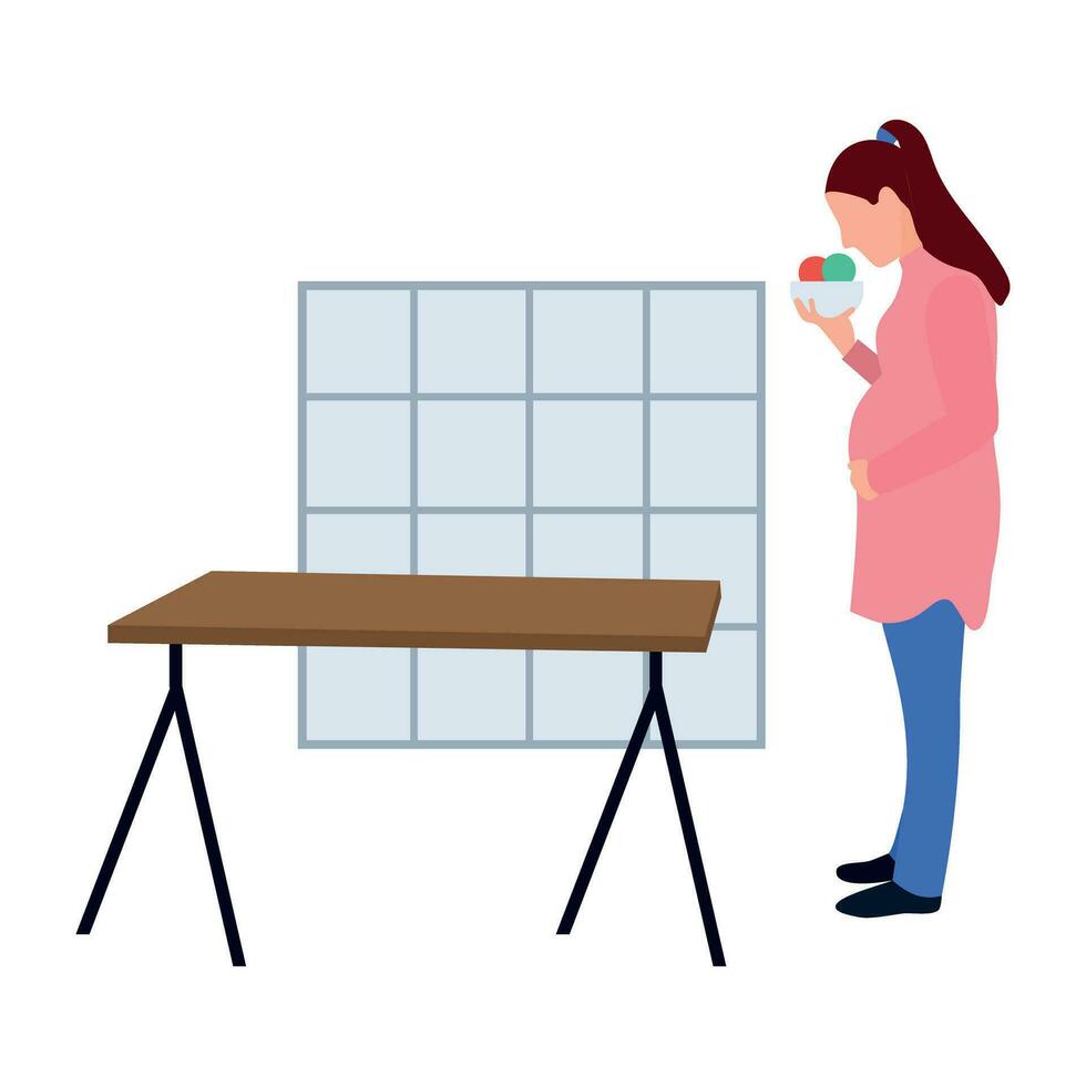 flat icon of person performing different task vector