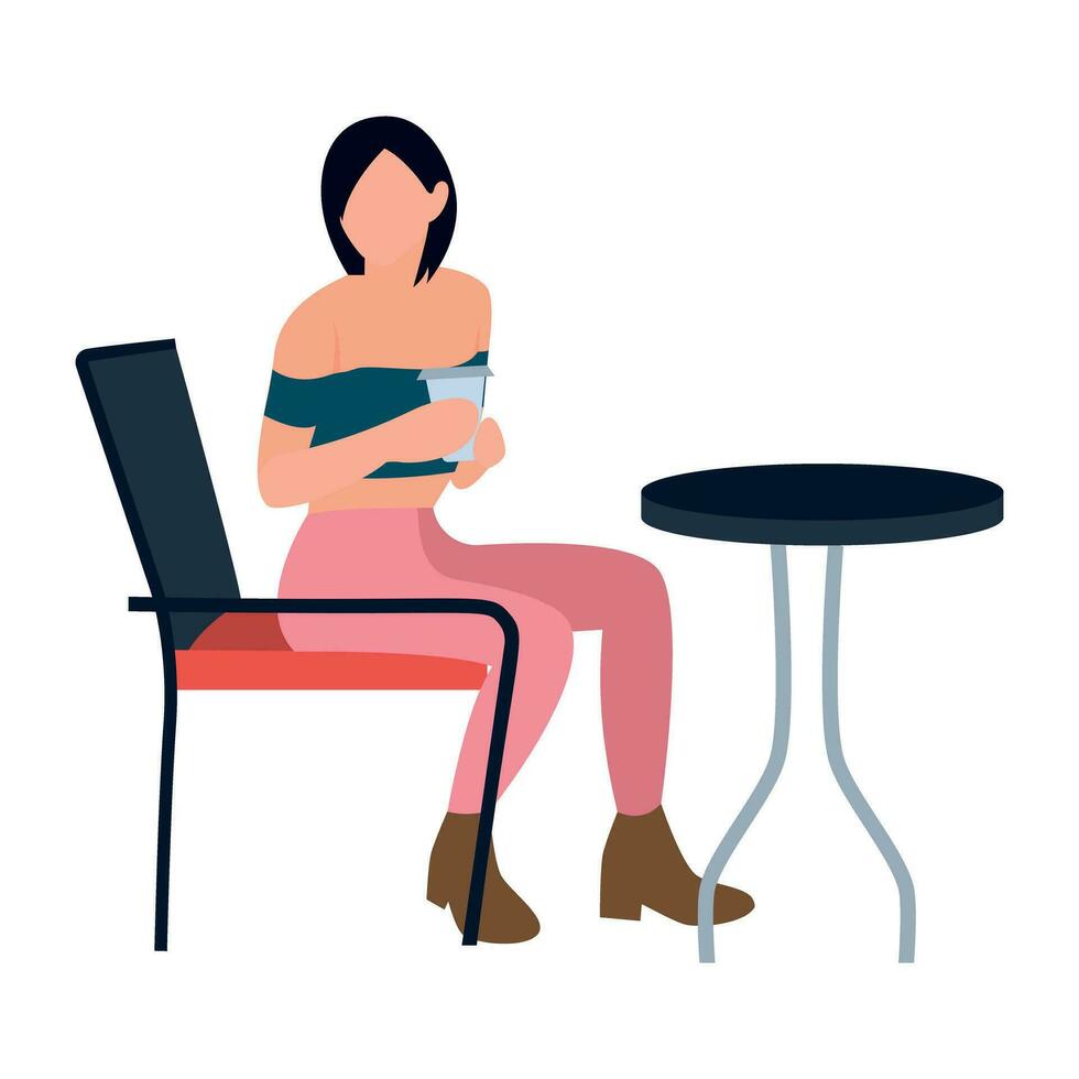 flat icon of person performing different task vector