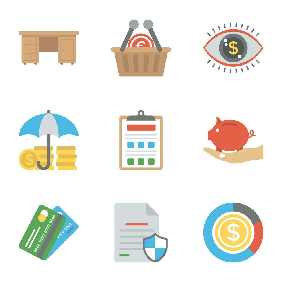 Set of Startup and New Business Flat Vector Icons