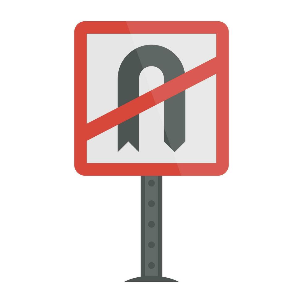 A flat vector icon of a signpost