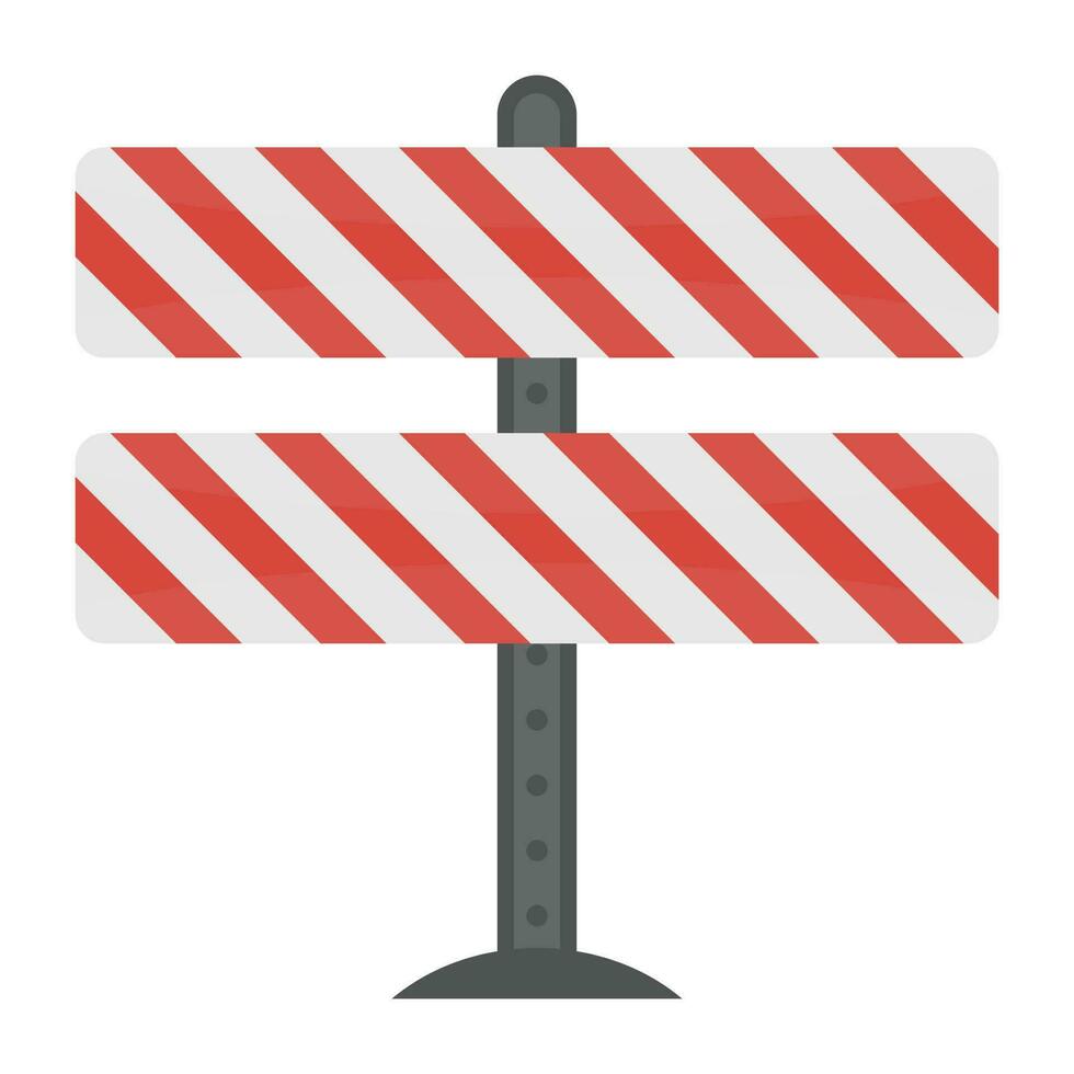 A flat vector icon of a signpost