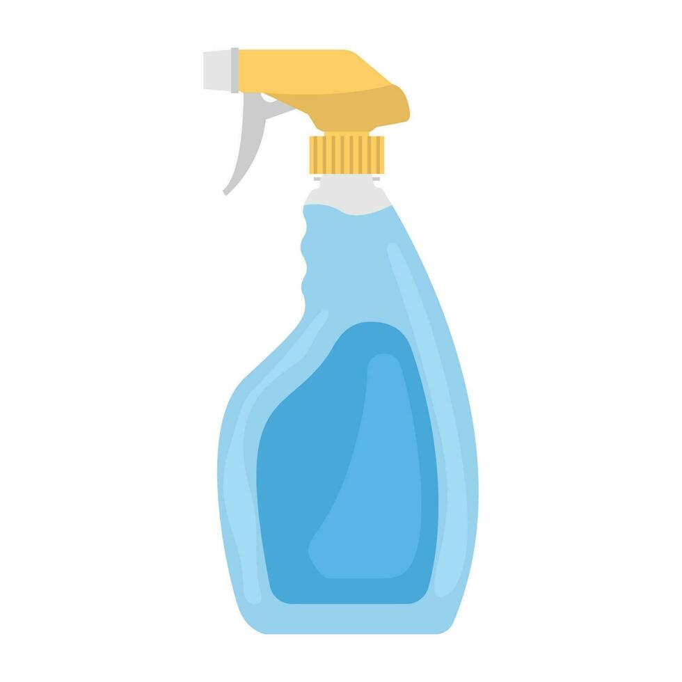 Bottle with clothes showing concept of detergent vector