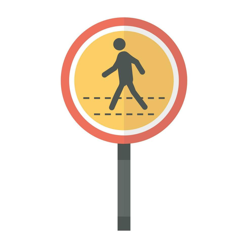 Road signals and guidepost icon vector