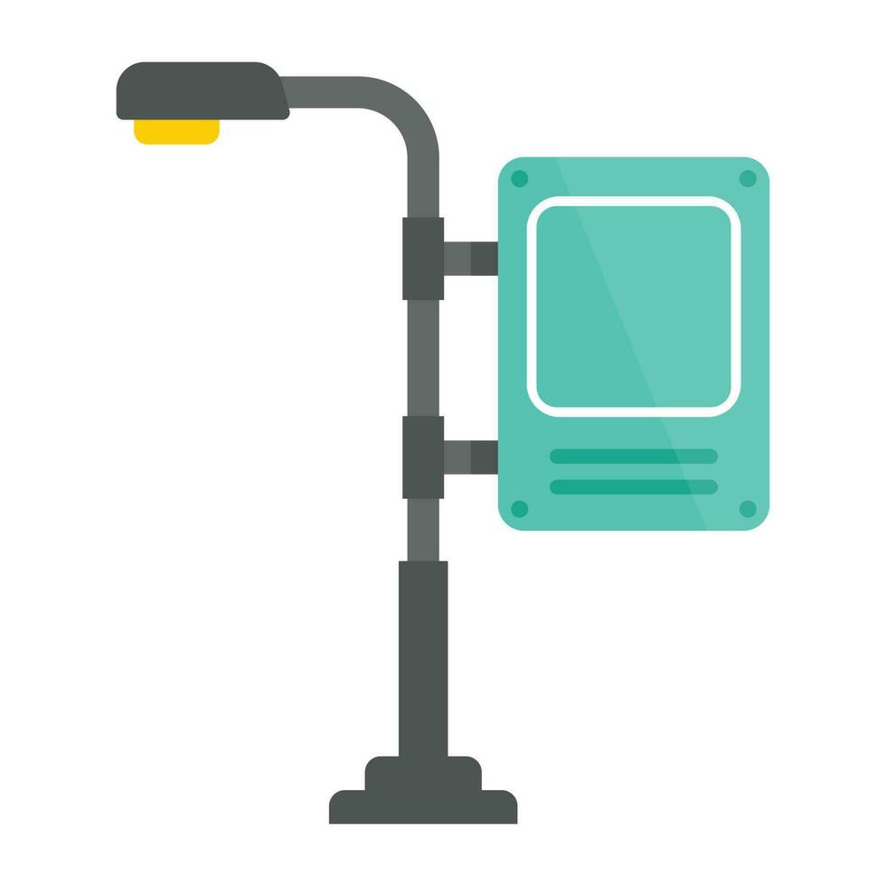 Road signals and guidepost icon vector