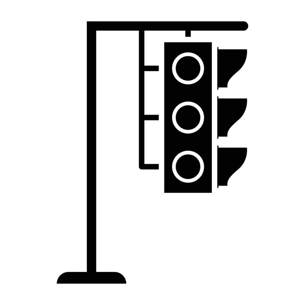 Road signals and guidepost icon vector