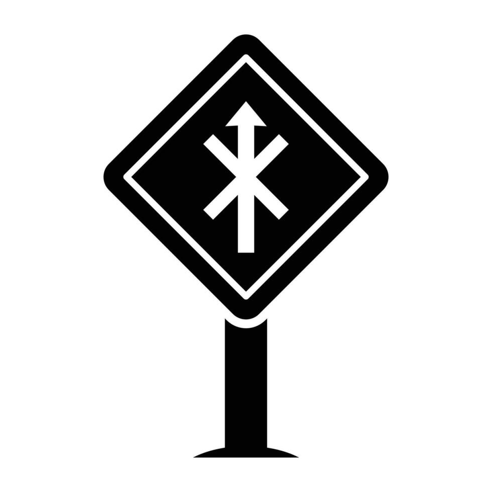 Road Signs and Guidepost Flat Vector Icons Set