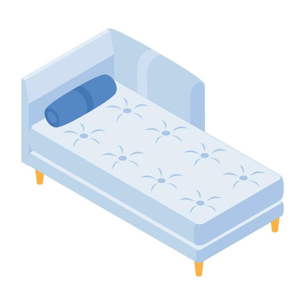 Pack of Bedroom Isometric Icons vector