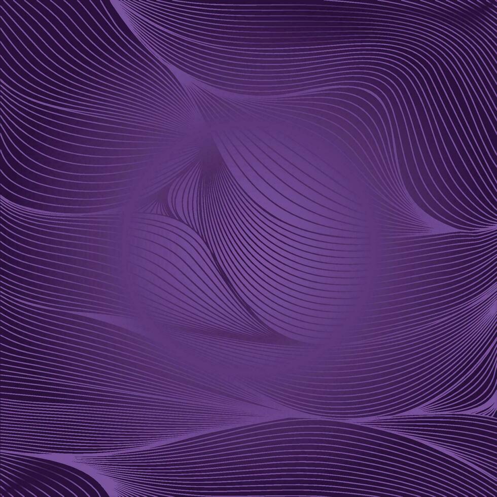 Purple wavy spiral line background vector