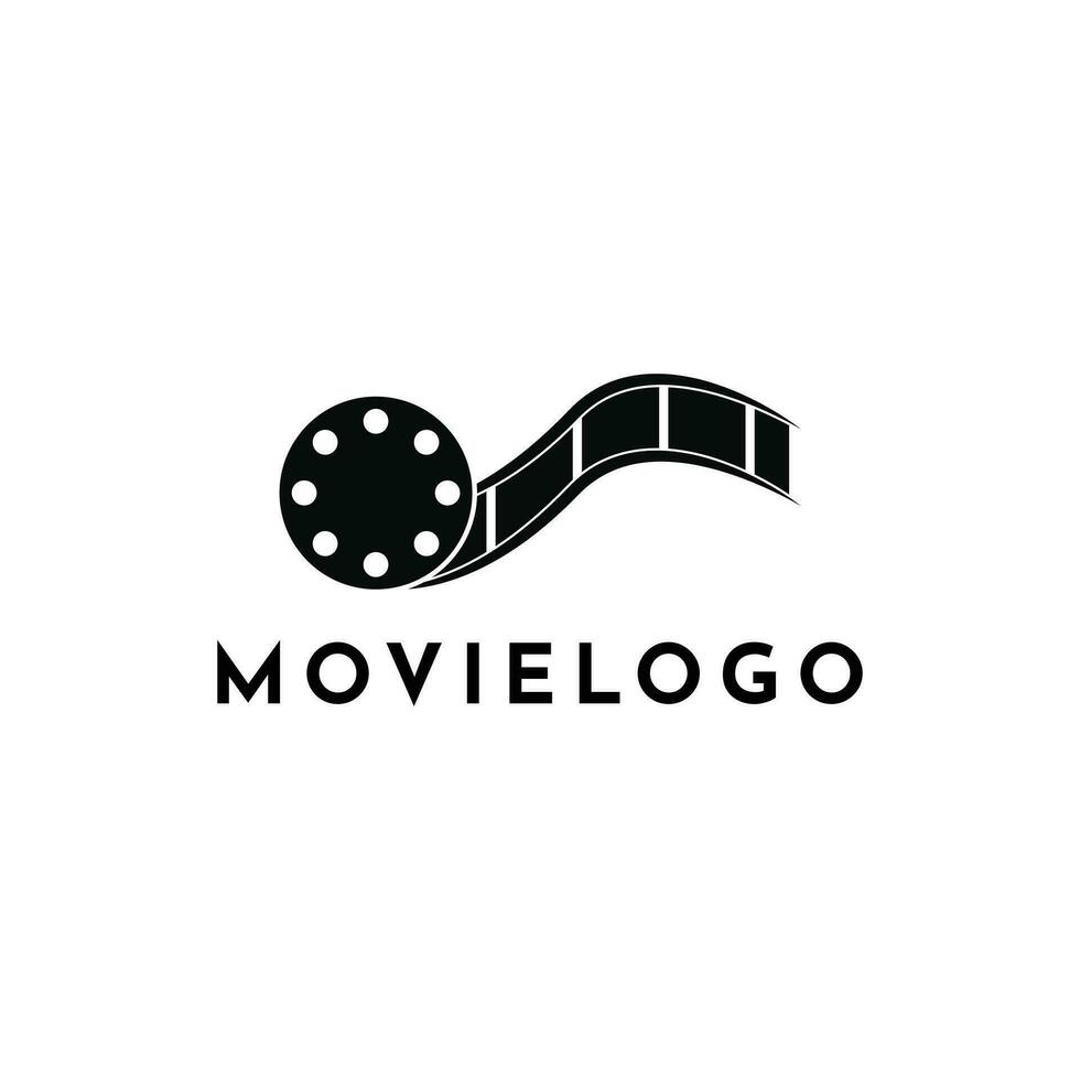 cine película logo diseño idea vector