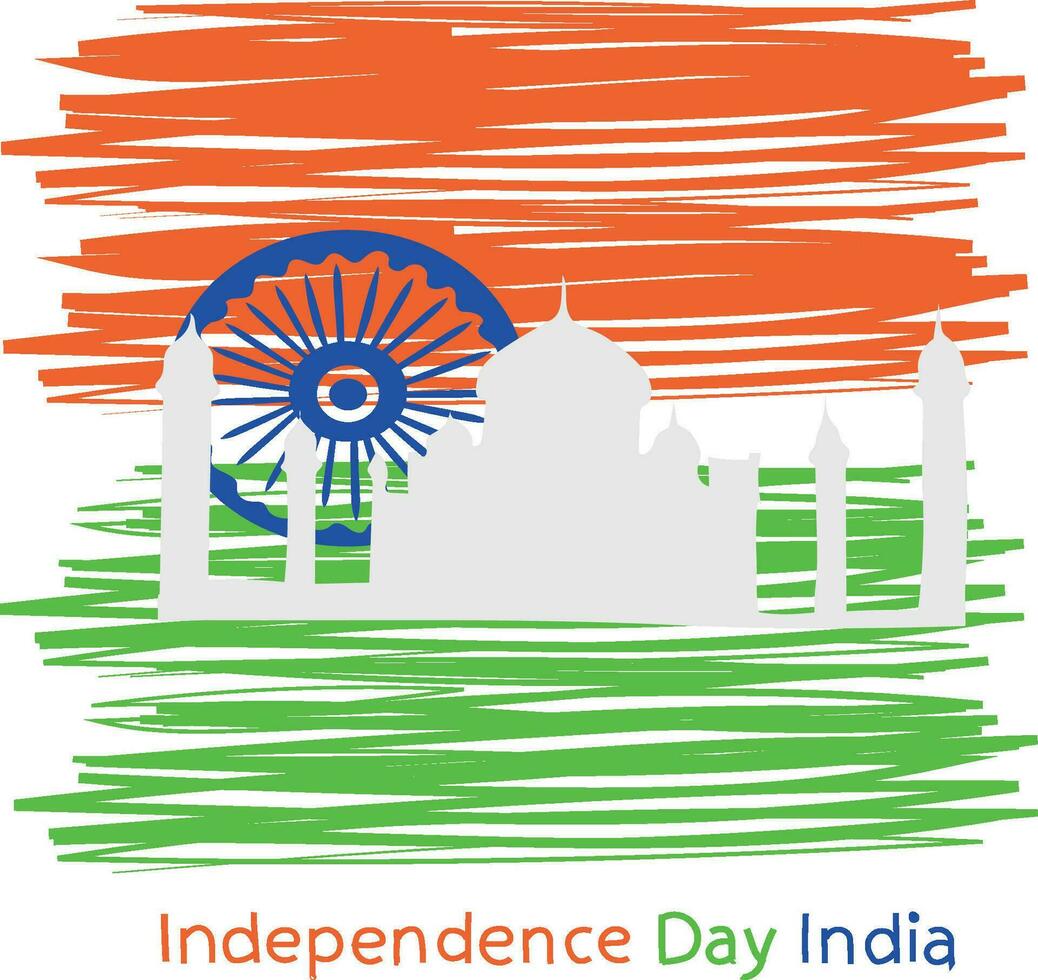 India independencia dias vector