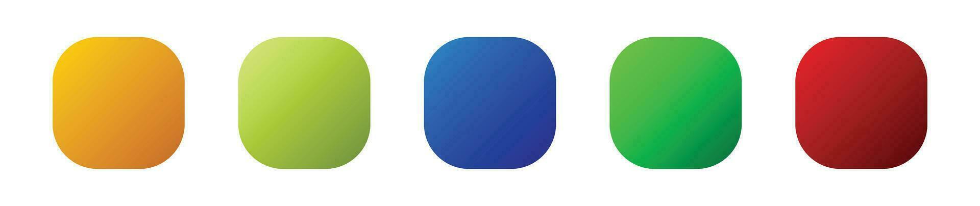 degradado color rectangular caja conjunto eps10. vector