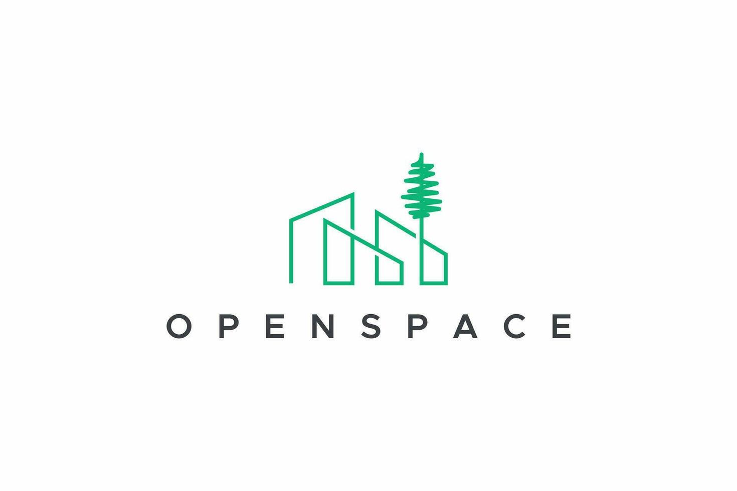 Home Open Space Design Concept Business Brand Identity Logo vector