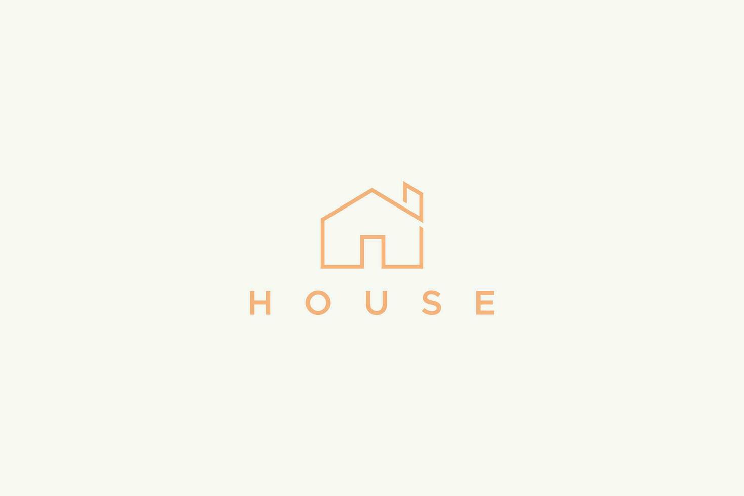 Simply House Logo Template Universal Icon Sign Symbol Brand Identity vector