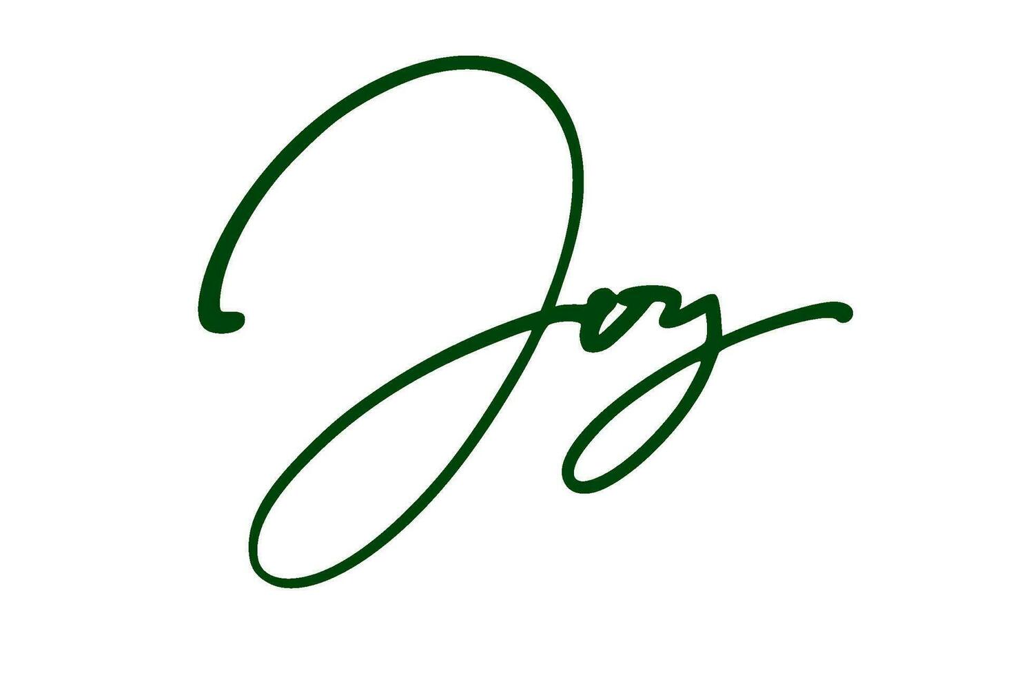 signature series J design illustration vector