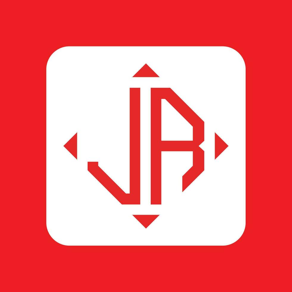 Creative simple Initial Monogram JR Logo Designs. vector