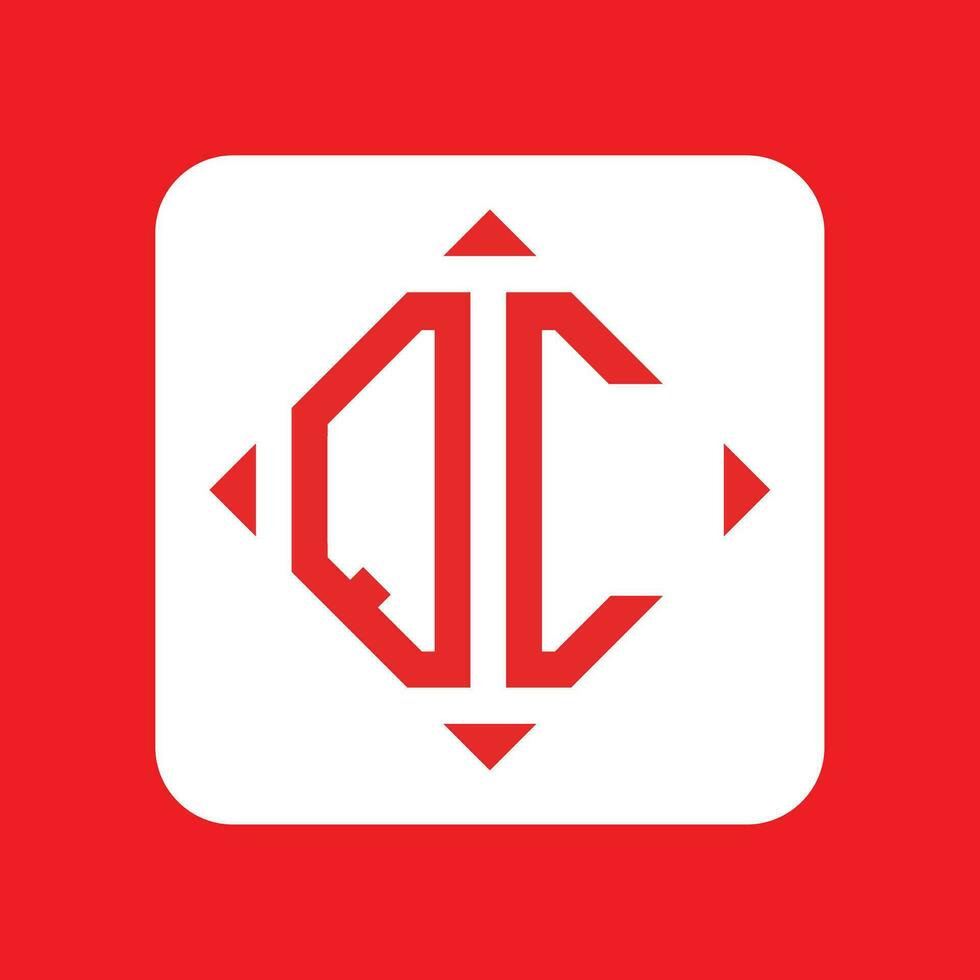 Creative simple Initial Monogram QC Logo Designs. vector