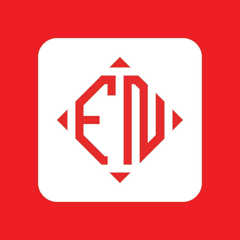 Creative simple Initial Monogram FN Logo Designs. vector
