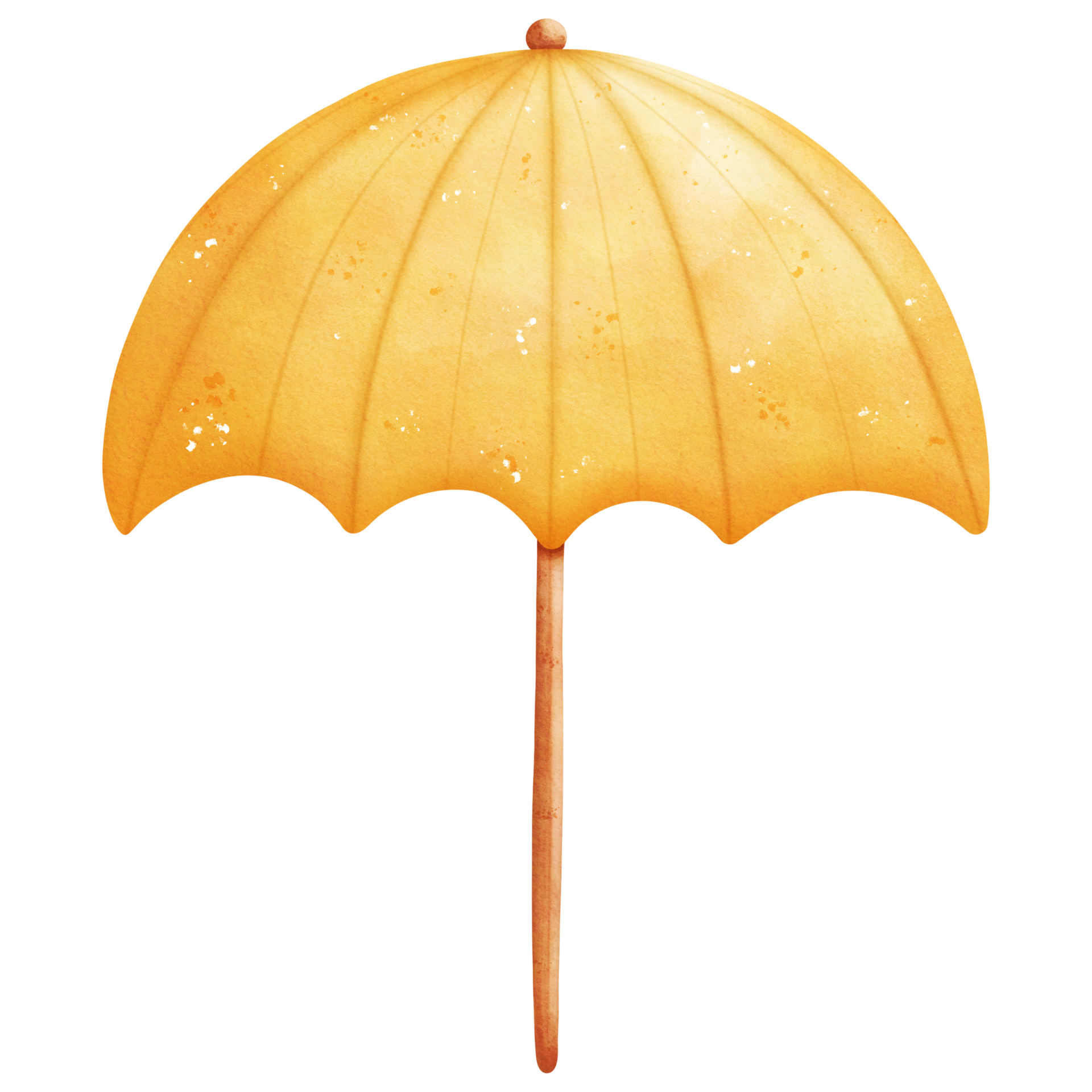Watercolor Yellow Umbrella 26972505 PNG