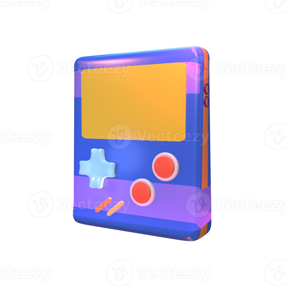 3D icon video games game bot rendered isolated on the transparent background png
