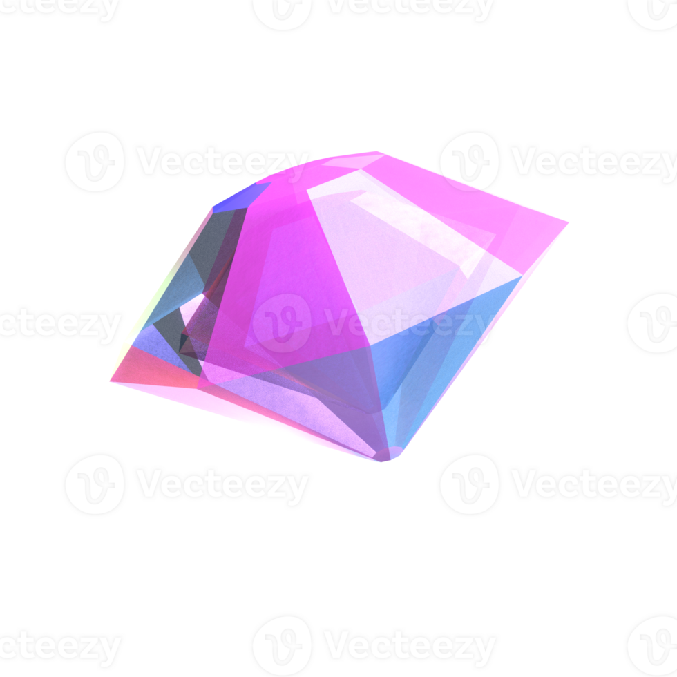 3D icon video games rendered isolated on the transparent background. diamond gem object for your design. png