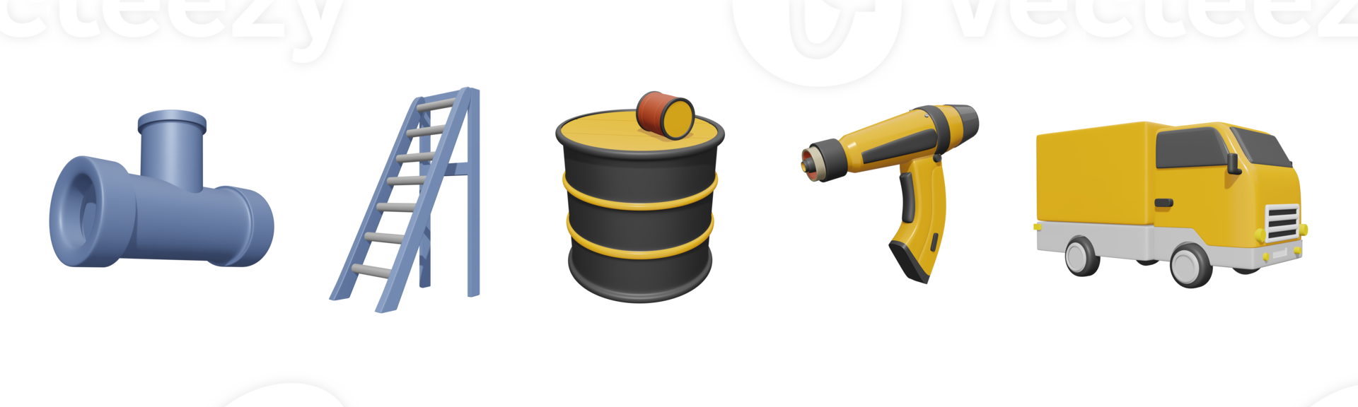 3D icon labor day collection rendered isolated on the transparent background png