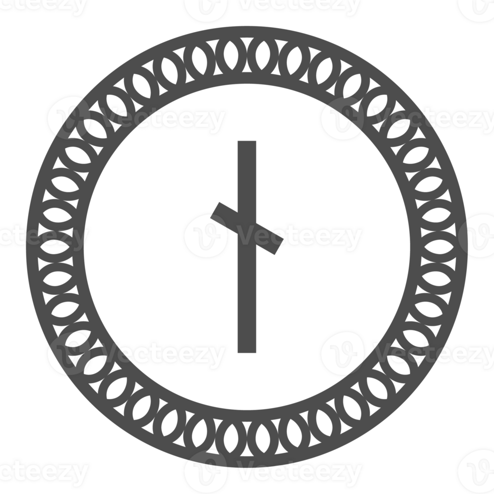 Runic alphabets icon with traditional pattern circle. Runes symbol graphic. Ancient norse. png