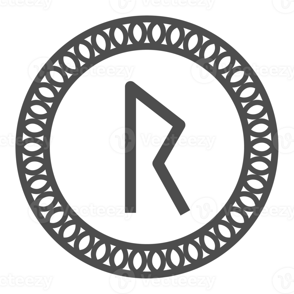 Runic alphabets icon with traditional pattern circle. Runes symbol graphic. Ancient norse. png