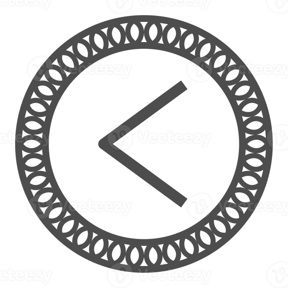 Runic alphabets icon with traditional pattern circle. Runes symbol graphic. Ancient norse. png
