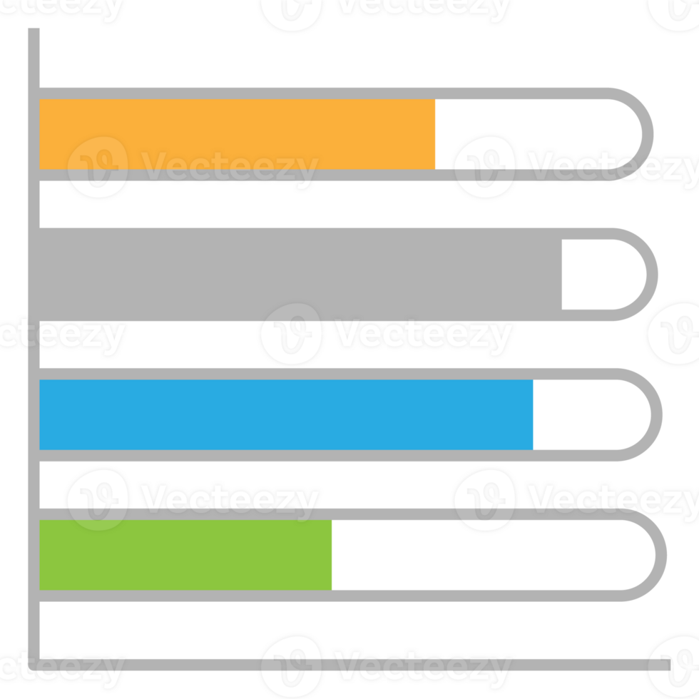 Business graph icon, Color object statistics finance presentation, Flat success report symbol. png