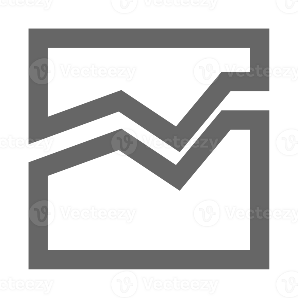 Business report icon. Graph chart presentation symbol. png