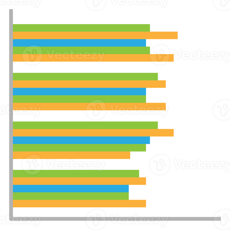 Business graph icon, Color object statistics finance presentation, Flat success report symbol. png